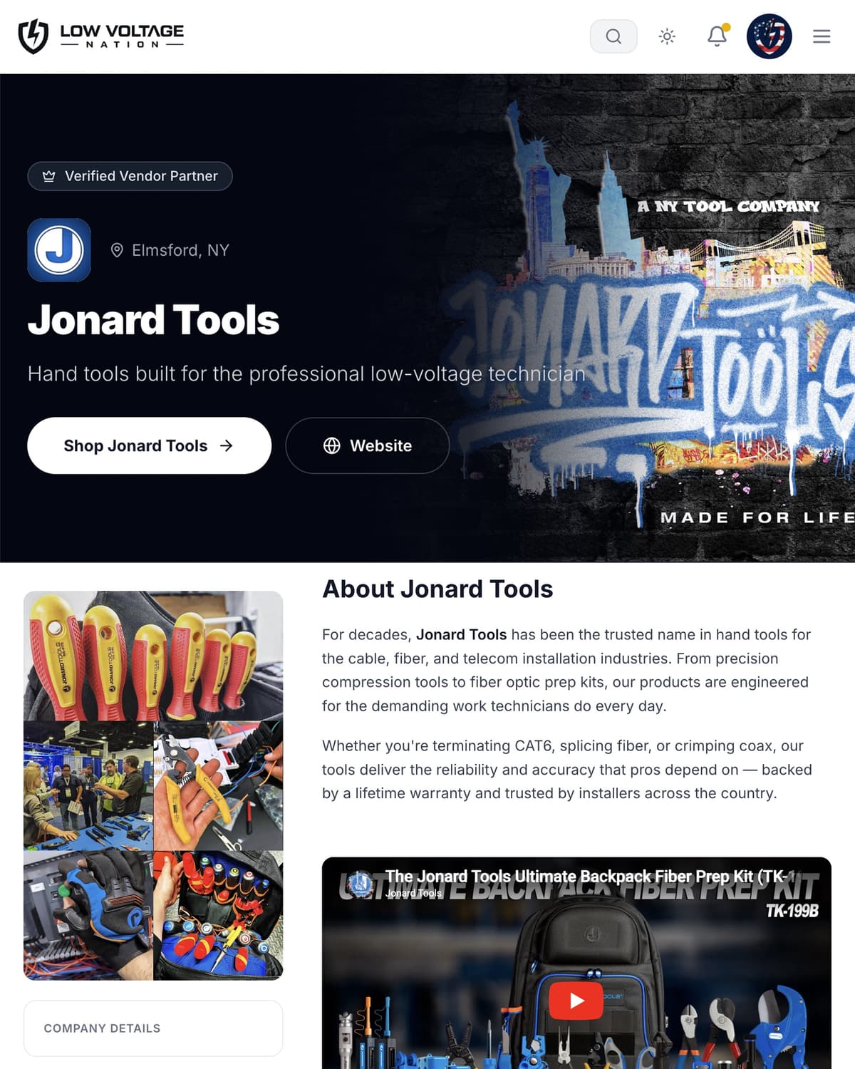 Sponsored Jonard Tools content produced by Low Voltage Nation