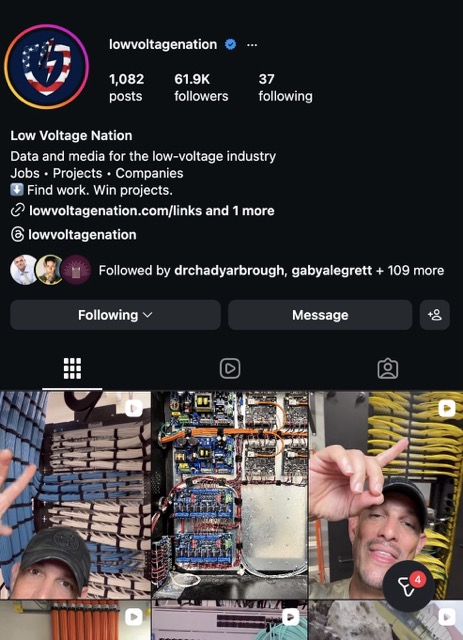 LVN Instagram profile screenshot