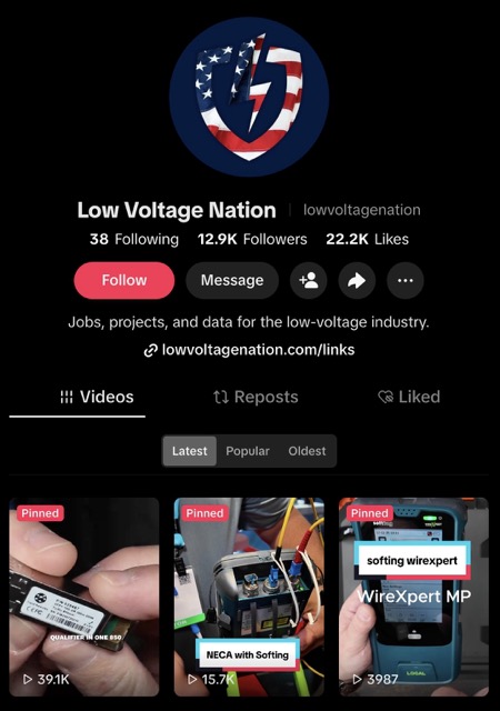 LVN TikTok profile screenshot