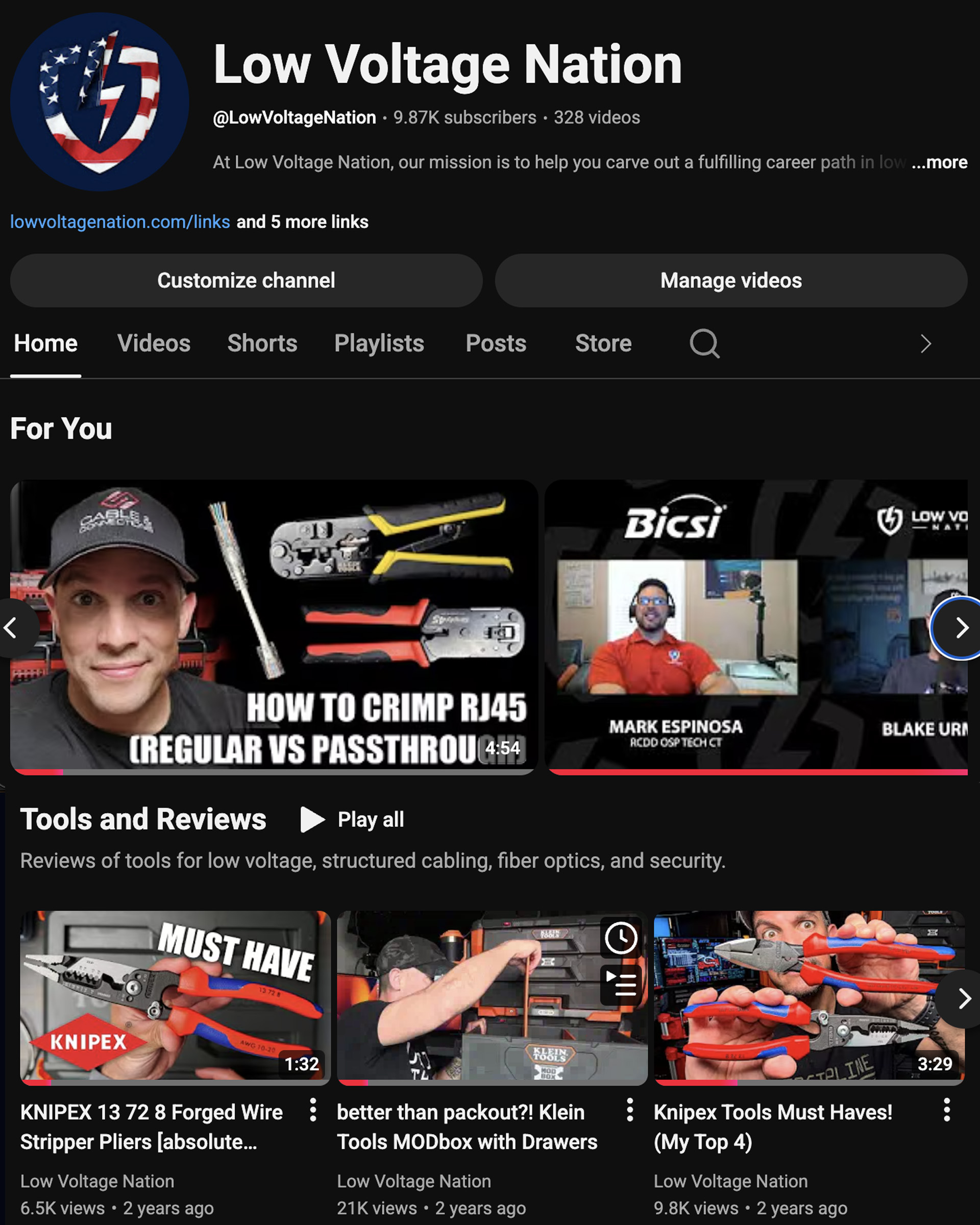 LVN YouTube channel screenshot